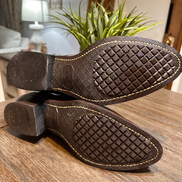 Vintage Texas American Made Brown Leather Western Zip Ankle Cowboy Boots 8.5EE M - Picture 12 of 15